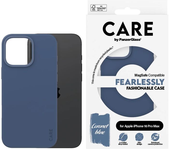 PanzerGlass Care iPhone 16 Pro Max MagSafe símahulstur - Blátt
