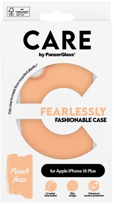 PanzerGlass Care iPhone 16 Plus MagSafe símahulstur - Peach
