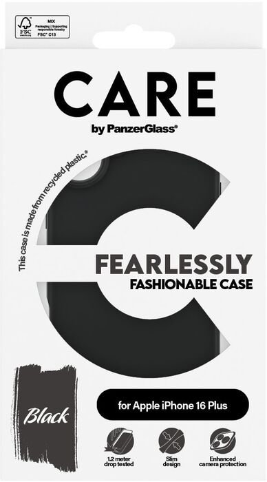 Product image not available for PanzerGlass Care iPhone 16 Plus símahulstur - Svart