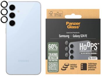 PanzerGlass Samsung Galaxy S24 FE linsuvörn - Svört