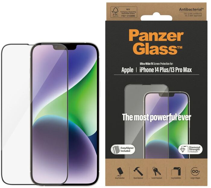 PanzerGlass iPhone 14 Plus/13 Pro Max öryggisgler með EasyAligner