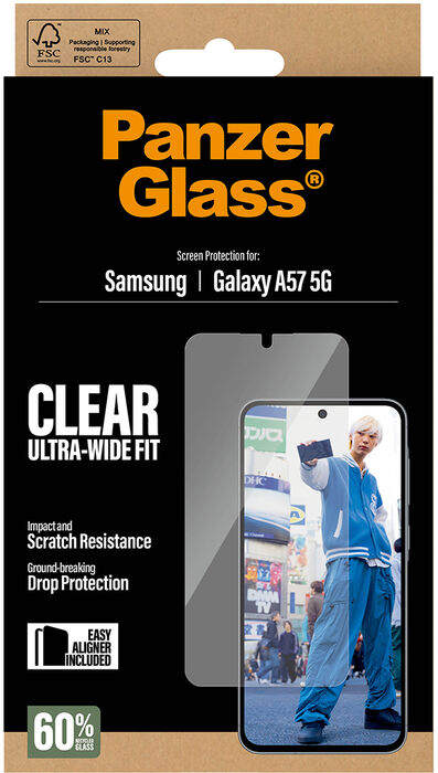 PanzerGlass Samsung Galaxy A57 UWF - Glært