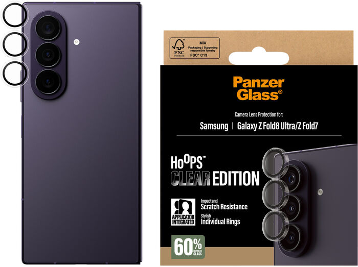 PanzerGlass Samsung Galaxy Z Fold8 Ultra/Fold7 Hoops linsuvörn