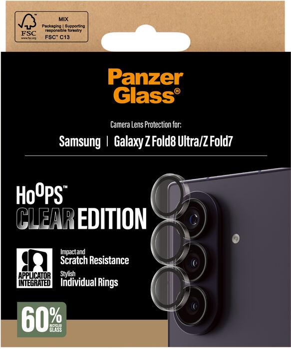 PanzerGlass Samsung Galaxy Z Fold8 Ultra/Fold7 Hoops linsuvörn