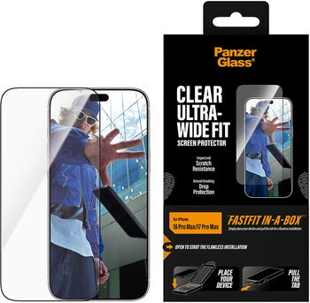 PanzerGlass iPhone 18/17 Pro Max Fastfit öryggisgler