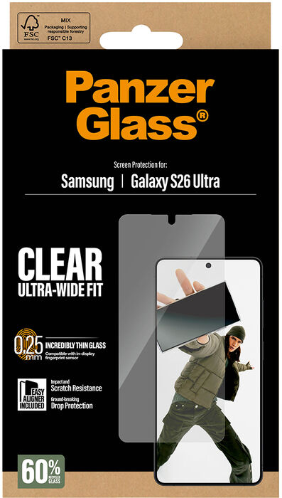 PanzerGlass Samsung S26 Ultra öryggisgler