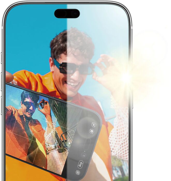 PanzerGlass iPhone 18 Pro Max Fastfit öryggisgler m. glampavörn