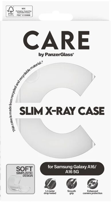 PanzerGlass Care Samsung A16 X-Ray símahulstur