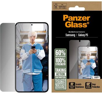 PanzerGlass Samsung Galaxy S25 Edge öryggisgler með skjásíu