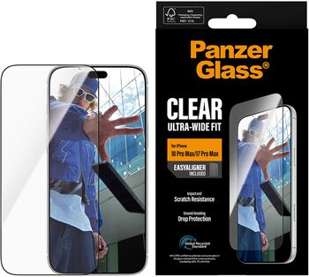 PanzerGlass iPhone 18/17 Pro Max öryggisgler með EasyAligner