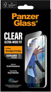 PanzerGlass iPhone 18/17 Pro Max öryggisgler með EasyAligner