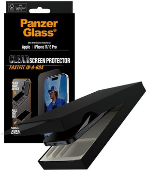 PanzerGlass iPhone 17/16 Pro Fastfit in-a-box öryggisgler