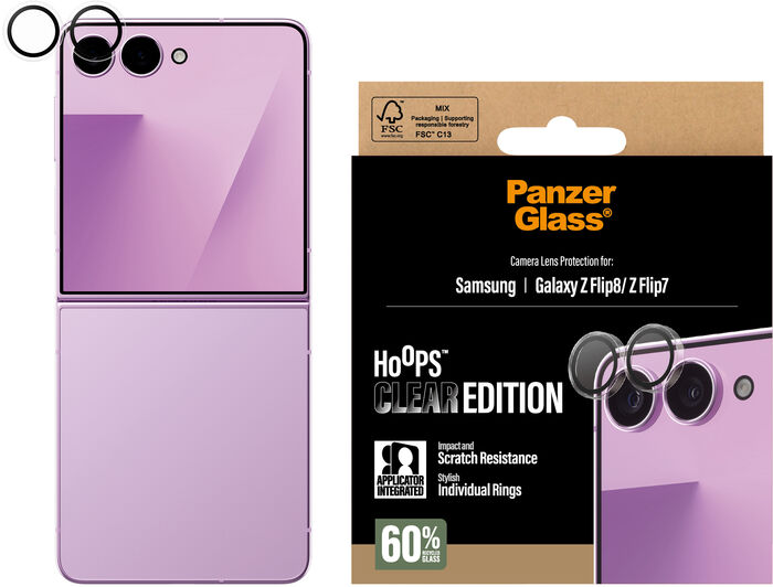 PanzerGlass Samsung Galaxy Z Flip8 Hoops linsuvörn