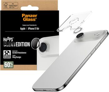 Product image not available for PanzerGlass iPhone Air Hoops linsuvörn - Glær