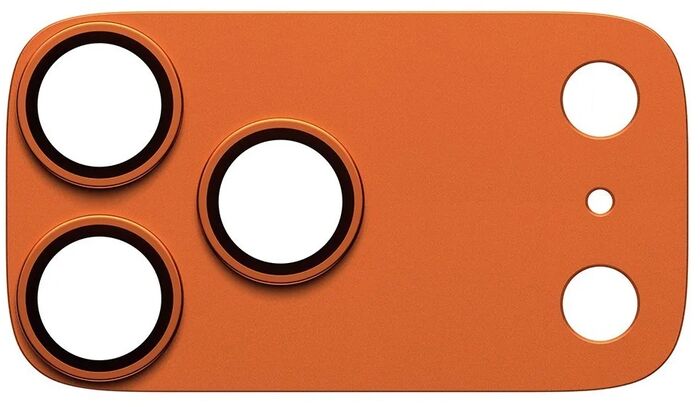 PanzerGlass iPhone 17 Pro Max FENDER linsuvörn - Appelsínugul