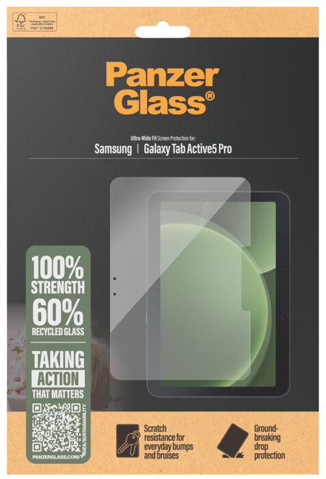 PanzerGlass UWF öryggisgler fyrir Samsung Galaxy Tab Active5 Pro