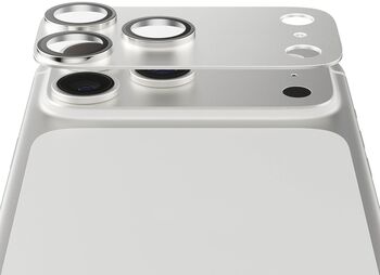 PanzerGlass iPhone 17 Pro FENDER linsuvörn - Silfur