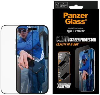 PanzerGlass iPhone Air Fastfit in-a-box öryggisgler