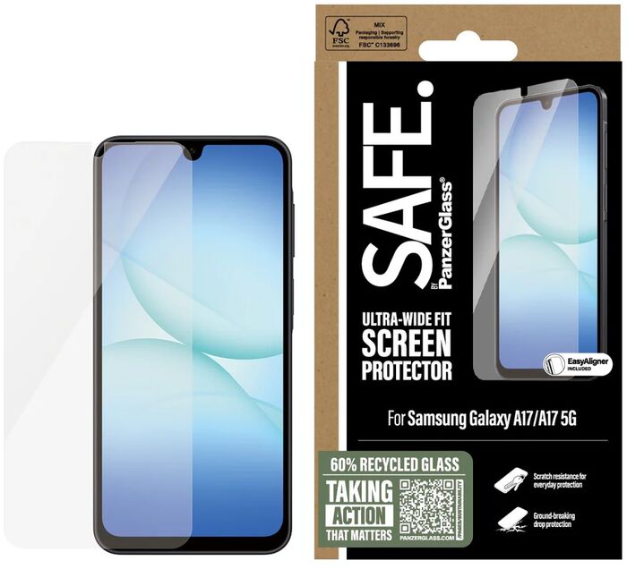 PanzerGlass Samsung A17 öryggisgler með EasyAligner