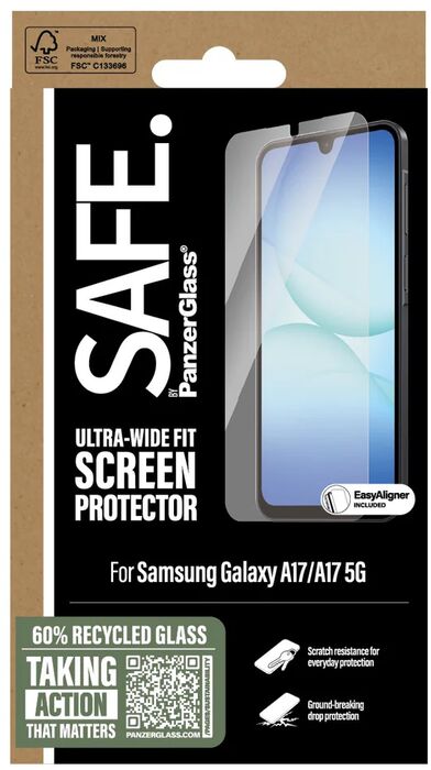 PanzerGlass Samsung A17 öryggisgler með EasyAligner