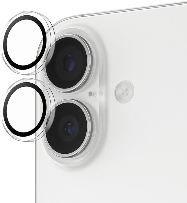 PanzerGlass iPhone 17/16/16 Plus Hoops linsuvörn - Glær