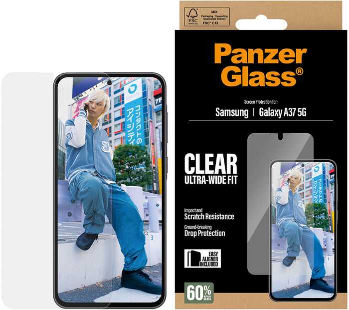 PanzerGlass Samsung Galaxy A37 UWF - Glært