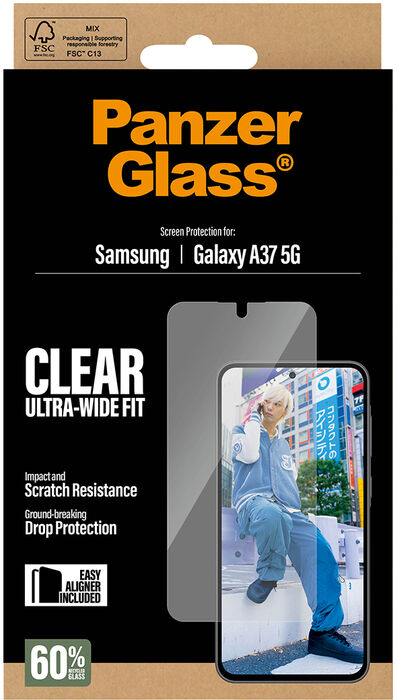 PanzerGlass Samsung Galaxy A37 UWF - Glært
