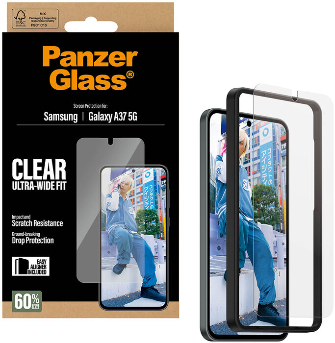 PanzerGlass Samsung Galaxy A37 UWF - Glært
