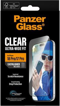 PanzerGlass iPhone 18/17 Pro öryggisgler með EasyAligner