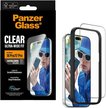PanzerGlass iPhone 18/17 Pro öryggisgler með EasyAligner