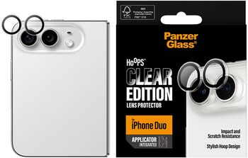 PanzerGlass iPhone Duo Hoops linsuvörn - Glær