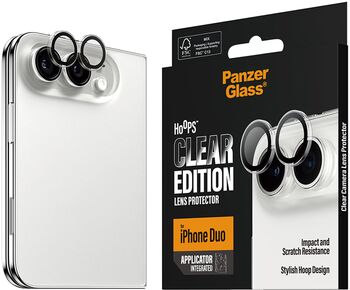 PanzerGlass iPhone Duo Hoops linsuvörn - Glær