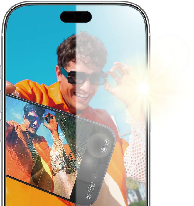 PanzerGlass iPhone 18 Pro Fastfit öryggisgler m. glampavörn
