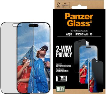 Product image not available for PanzerGlass iPhone 17/16 Pro öryggisgler með skjásíu og EasyAligner