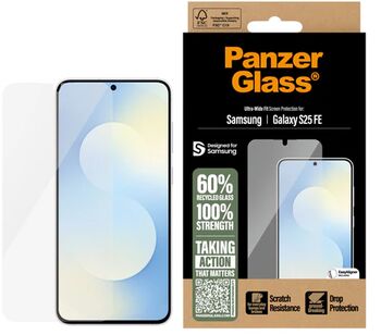 PanzerGlass S25 FE öryggisgler með EasyAligner