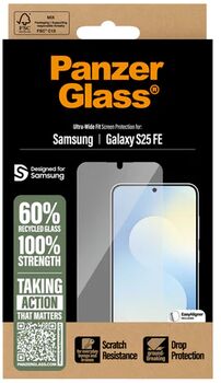 PanzerGlass S25 FE öryggisgler með EasyAligner
