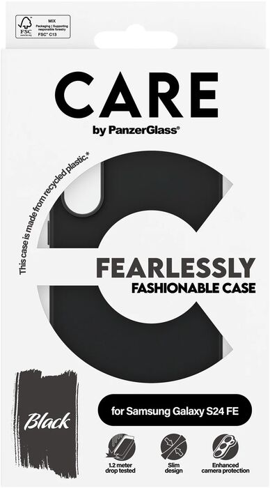 PanzerGlass Care Samsung S24 FE símahulstur - Svart