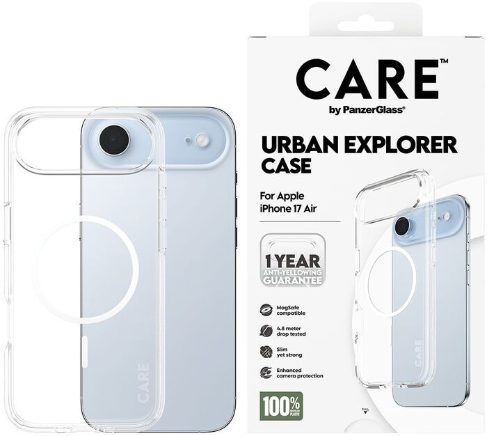 CARE iPhone Air Urban MagSafe símahulstur - Glært
