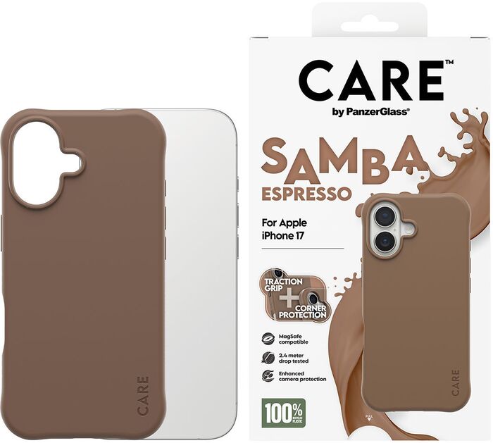 CARE iPhone 17 Samba MagSafe símahulstur - Espresso
