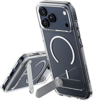 Product image not available for CARE iPhone 17 Pro Max Kickstand MagSafe símahulstur - Glært