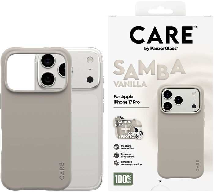 CARE iPhone 17 Pro Samba MagSafe símahulstur - Vanilla