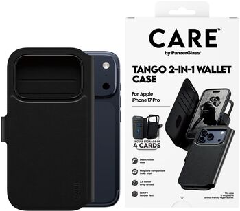 CARE iPhone 17 Pro Tango símaveski - Svart