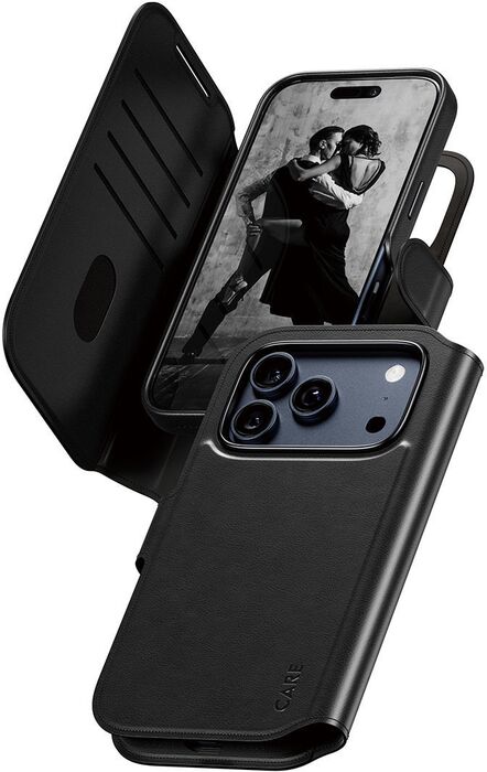 CARE iPhone 17 Pro Tango símaveski - Svart