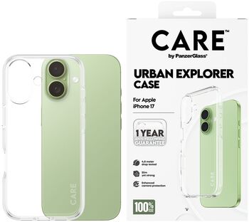 CARE iPhone 17 Urban símahulstur - Glært