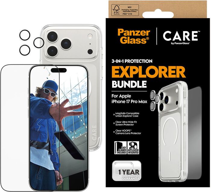 CARE iPhone 17 Pro Max 3-í-1 Explorer Bundle pakki