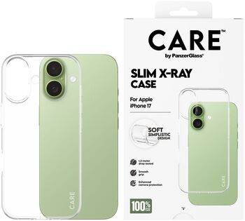 CARE iPhone 17 X-Ray símahulstur - Glært