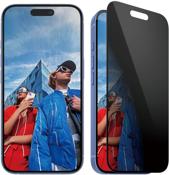 PanzerGlass iPhone 16/15 öryggisgler með skjásíu og EasyAligner