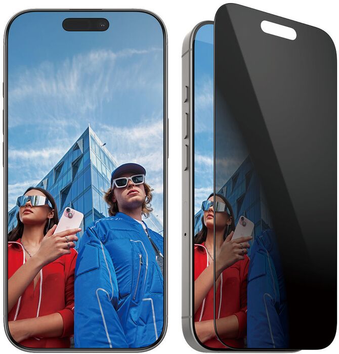 PanzerGlass iPhone 16 Pro öryggisgler með skjásíu og EasyAligner