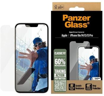 PanzerGlass iPhone 16e/14/13/13 Pro öryggisgler