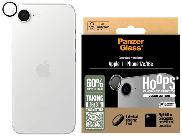 PanzerGlass iPhone 17e/16e myndavélagler